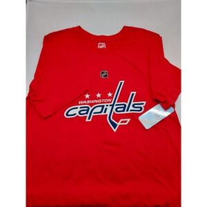 Washington Capitals Boys T Shirt Size L 14-16 Red KUEMPER Hockey NHL Crew‎ Tee